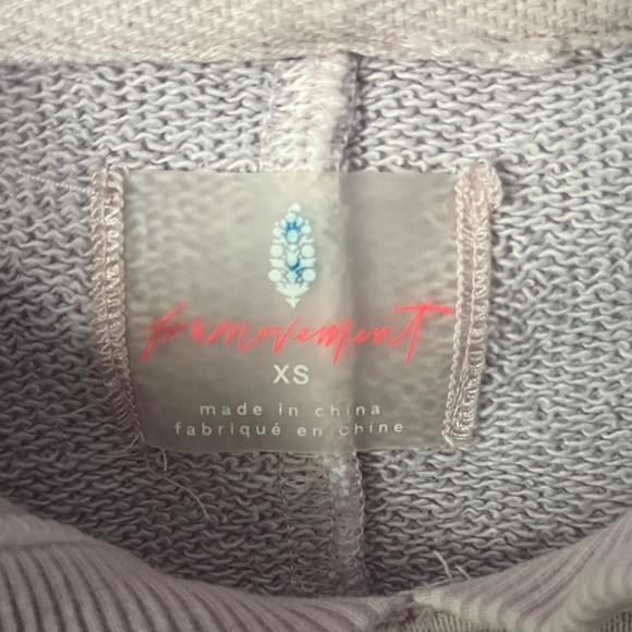 FP Movement Lavender Convertible Oversized Hoodie Sz XS - Picture 7 of 9